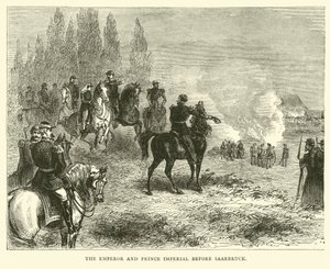 The Emperor and Prince Imperial Before Saarbruck, August 1870 by English School