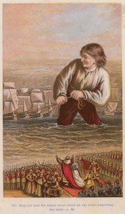 The Emperor and His Whole Court Stood on the Shore Expecting the Issue by English School