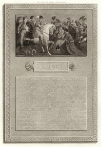 The Entry of James I into London by English School