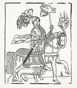 The Famous History of Guy Earl of Warwick, illustration from Chap-books of the Eighteenth Century by John Ashton, pub. 1882 by English School