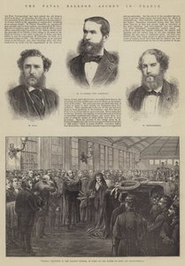 The Fatal Balloon Ascent in France by English School