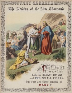 The Feeding of the Five Thousand by English School