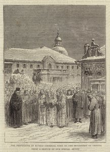 The Festivities in Russia, Imperial Visit to the Monastery of Troitsa by English School