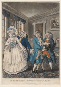 The First Interview, or Happiness Sacrificed to Riches, 1784 by English School