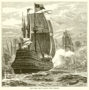 The First Shot against the Armada