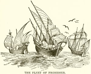 The Fleet of Frobisher by English School