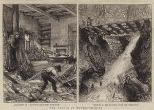 The Floods in Monmouthshire by English School