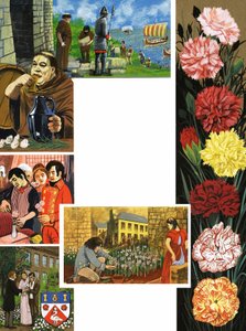 The Flowers That Bloom: Bright Carnations by English School