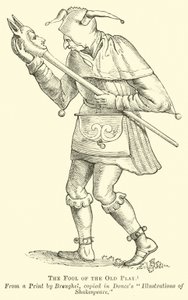 The Fool of the Old Play by English School
