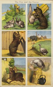 The Fox And The Geese by English School