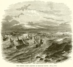 The French Fleet arriving at Milford Haven by English School