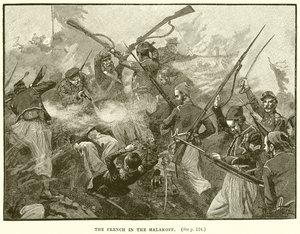 The French in the Malakoff by English School