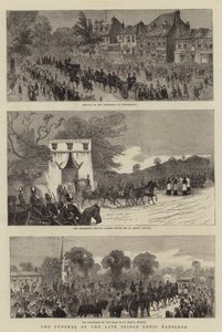 The Funeral of the Late Prince Louis Napoleon by English School
