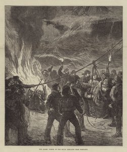 The Gales, Wreck of the Royal Adelaide near Portland by English School