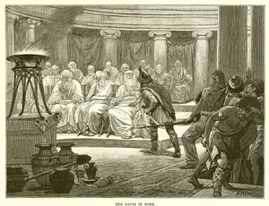 The Gauls in Rome by English School