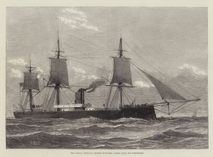 The German Ironclad Grosser Kurfurst, lately sunk off Folkestone by English School