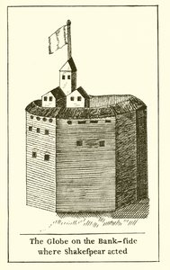 The Globe on the Bank-Side where Shakespeare Acted
