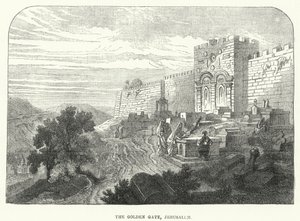 The Golden Gate, Jerusalem (engraving)