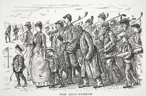 The Golf-Stream, Illustration from Punch by English School