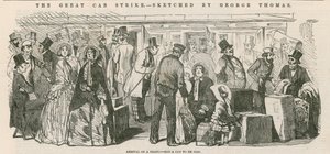 The Great Cab Strike: Arrival of a Train - Not a Cab to be Had by English School