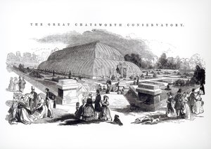 The Great Conservatory at Chatsworth, 1844 by English School