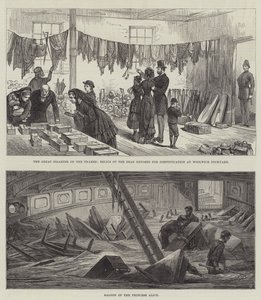 The Great Disaster on the Thames by English School