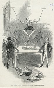 The Great Dutch Equilibrists Bottle Feat at Astleys, from the Illustrated London News, 1846