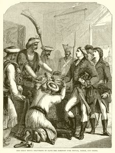 The Great Mogul Delivering to Clive the Dominion over Bengal, Bahar, and Orissa