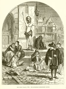 The Great Plague, 1665: The Enthusiast Denouncing London by English School