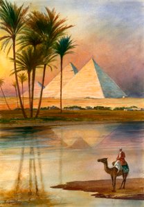 The Great Pyramid of Giza by English School