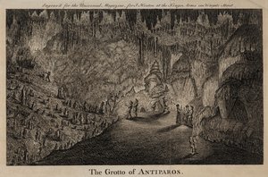 The Grotto of Antiparos, Greece by English School
