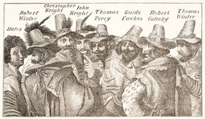 The Gunpowder Plot Conspirators, after a 1606 engraving by English School
