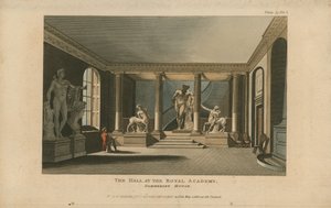 The Hall at the Royal Academy, Somerset House by English School