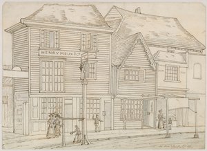 The Hare and Hounds, Islington, Pulled Down 1840 by English School