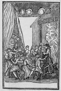The Harvest Supper, from the Roxburghe Ballads by English School