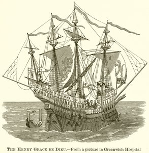 The Henry Grace de Dieu by English School