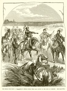 The Herald Delivering a Challenge to Single Combat from Lord Huntly to the Duke of Somerset by English School