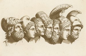 The Heroes of the Trojan War by English School