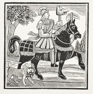 The History of Guy, Earl of Warwick, illustration from Chap-books of the Eighteenth Century by John Ashton, pub. 1882