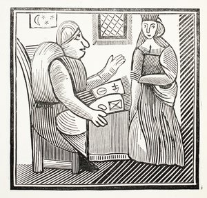 The History of Mother Bunch of the West, illustration from Chap-books of the Eighteenth Century by John Ashton, pub. 1882 by English School