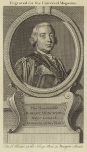The Honourable Robert Monckton, Major General, Governor of New York