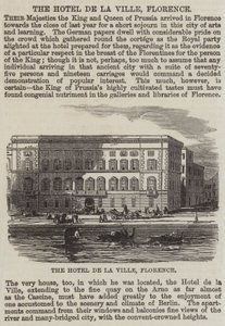 The Hotel de la Ville, Florence