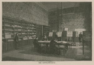 The Imperial Institute: The newspaper room by English School