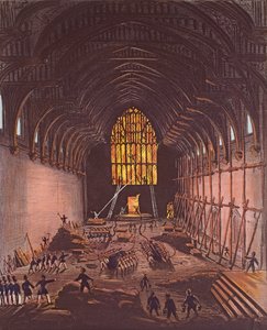 The Interior of Westminster Hall, 1834 by English School