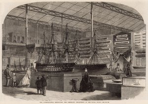 The International Exhibition; The Admiralty Department of the Naval Court by English School