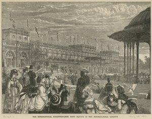 The International Exhibition: The Band Playing in the Horticultural Gardens