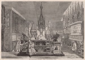View of the Medieval Court by English School