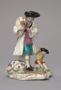 The Itinerant Musician, manufactured by Chelsea Porcelain Factory, England, c.1756