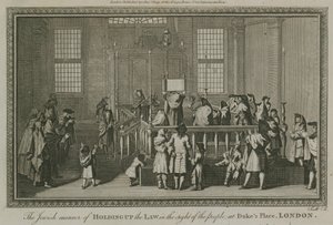The Jewish Means of Holding Up the Law in the Sight of the People at Dukes Place, London by English School