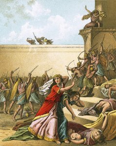 The Jews Slay Their Enemies by English School